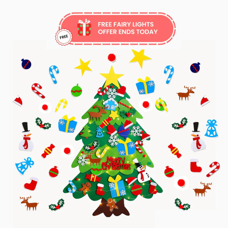 Interactive Felt Christmas Tree Set